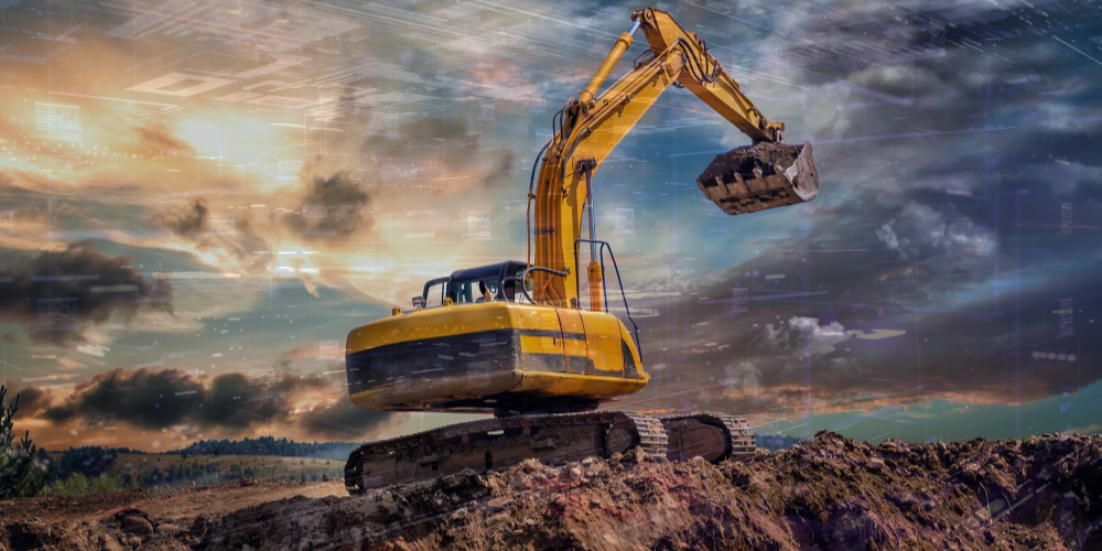 This image represents Heavy equipment crane