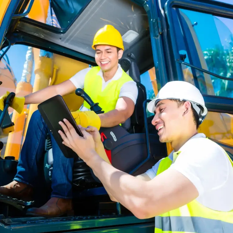 This image shows two men discussing about Texada software in a tab