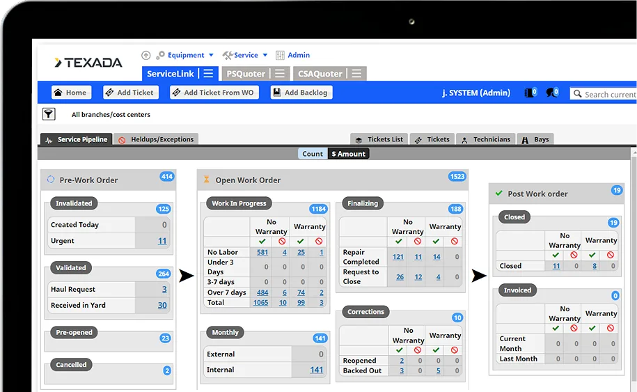 Texada Service - Texada Software | Equipment Growth Platform