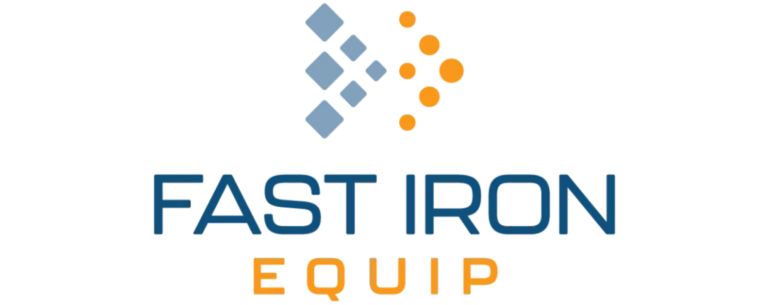 Partner Logos 2025 11 | Texada Software | Equipment Growth Platform Fastron Equip logo with blue diamond shapes forming an arrow and orange circles above, plus 'FASTRON' in dark blue and 'EQUIP' in orange below.