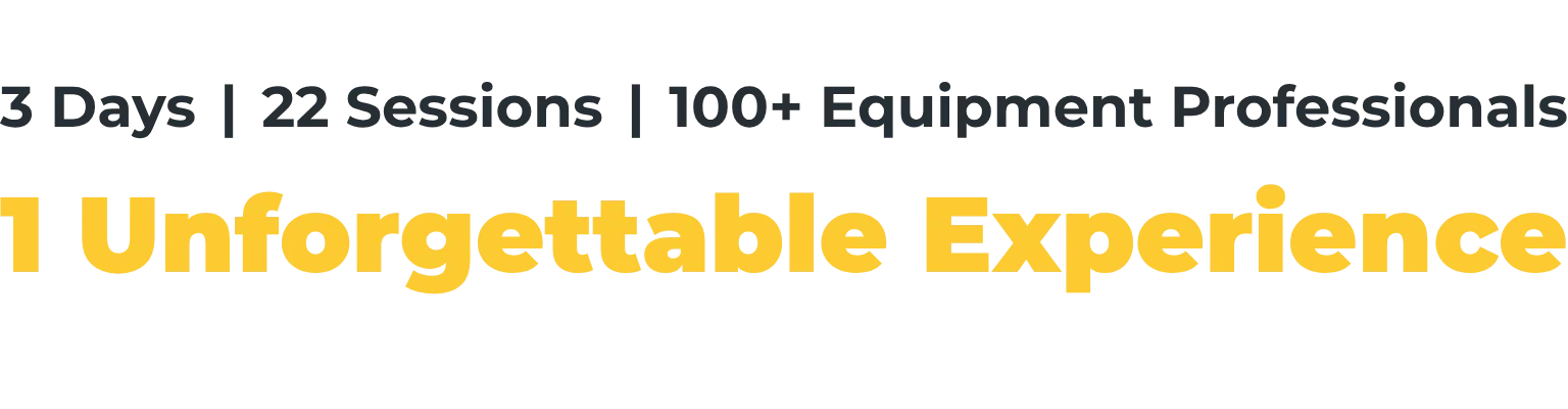 Promotional banner with a large yellow headline reading "Unforgettable Experience" and a smaller dark subtitle above it, set on a dark background.